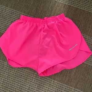Pink boa shorts